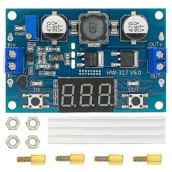 Dc Dc-dc 3~35v til 3,5~35v Ltc1871 Booster Step Up Step-up Modulomformer Regulert strømforsyning+voltmeter