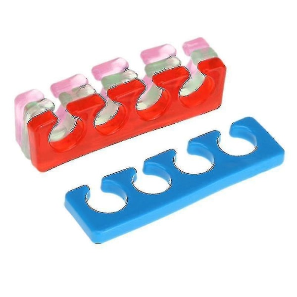 20 st / förpackning silikon mjuk form tåavskiljare / fingeravståndshållare för manikyr pedikyr nagelverktyg