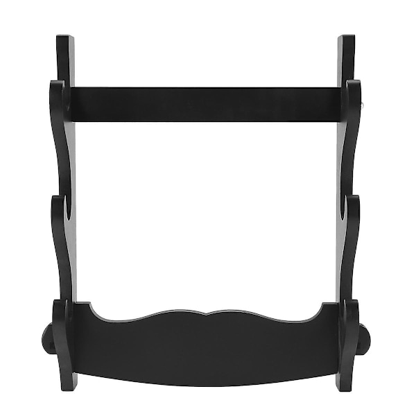 3-vånings Väggmonterad Samurajsvärd Katana Hållare Ställ Hängare Fäste Rack Display Black