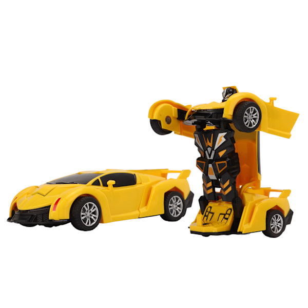 2 Pakke Gul Deformasjonsbil 2 i 1 Transformerende Roboter for Gutter Over 3