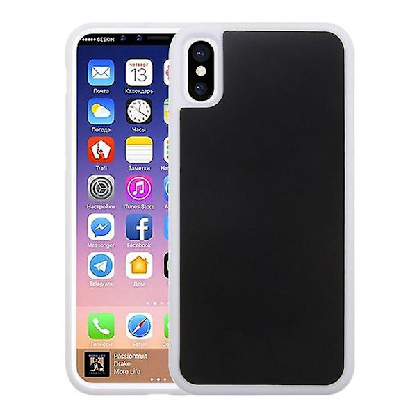 Iphone X Tpu + PC Anti-gravitation dropproof case ( valkoinen)