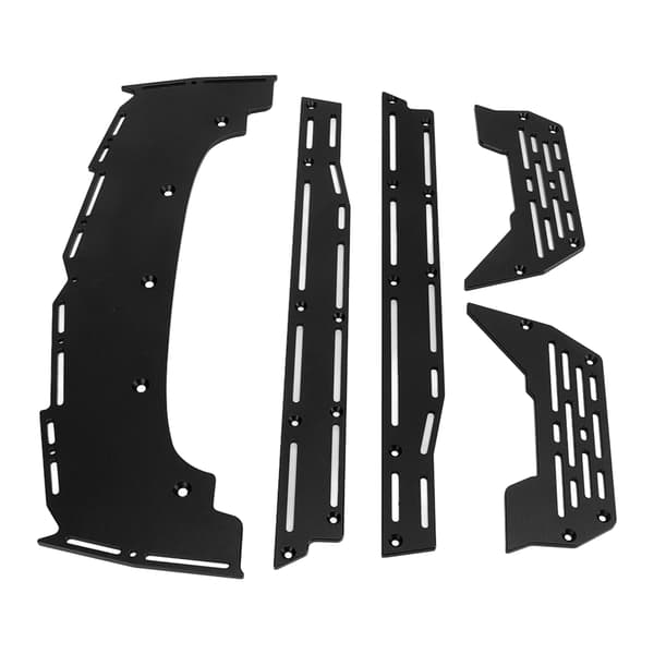 RC Side Pedal Aluminium Legering Opgraderingsdele til ARRMA 1/7 1/8 RC Biler Sort