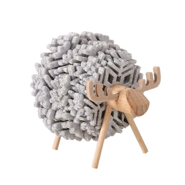 1 sett Kopp Coaster Sheep Shape Rack Borddekor