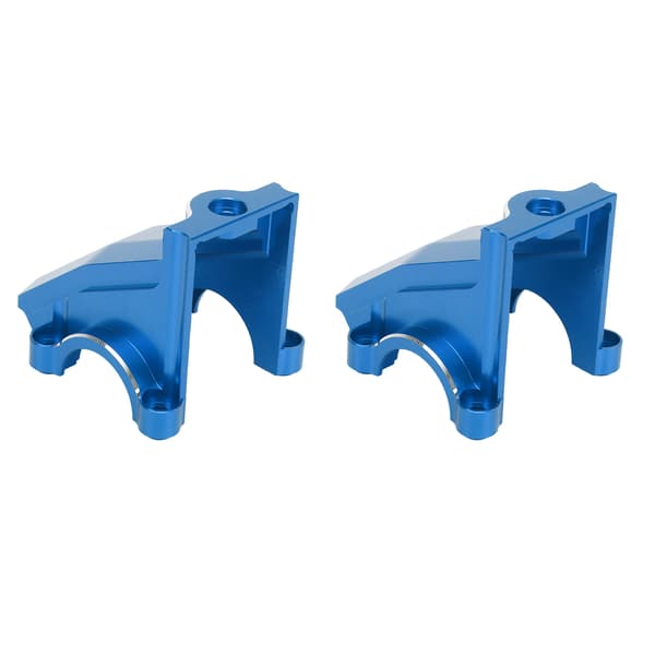2 stk. Blå Girbokshus i aluminiumslegering for TRAXXAS 1/5 RC Bil Front Bakre Differensialdeksel