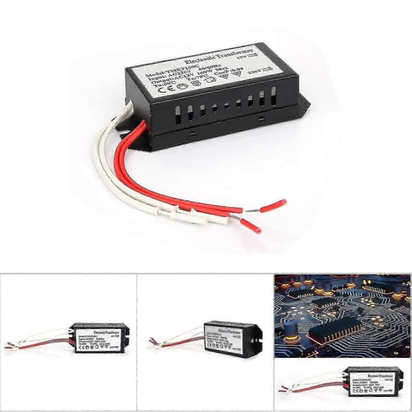 【BQ】220V til 12V Elektronisk Transformator - 20W til 160W Spenningsomformer Strømforsyningsdriver for Halogenlamper 160W