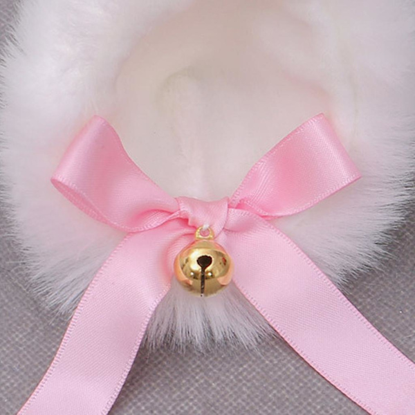 1 par japanske kvinder piger Lolita Anime hårspænder Søde pelsede til katteører Hårnåle med sløjfeklokke Cosplay kostume Snap Barrette Party Fancy Dress M