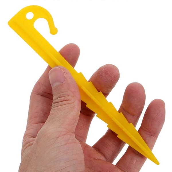 【BQ】Tent Pegs Plastic Tent Stakes for Windproof Fixing 10pcs Outdoor Camping