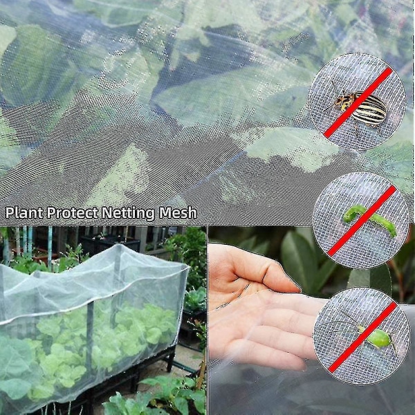 Greenhouse Protective Net Fruit Vegetables Care Cover Insect Net Plant Covers Protection N