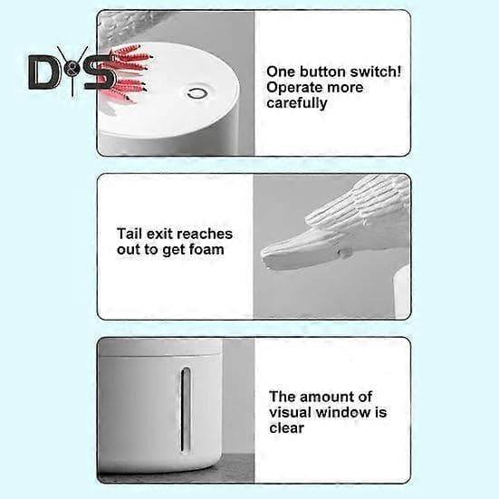 【BQ】Pigeon-shaped Soap Dispenser, Automatic Induction Foam Wash, Fine Foam, Touchless Automatic Sensing, Hygienic Foam Dispenser eagle