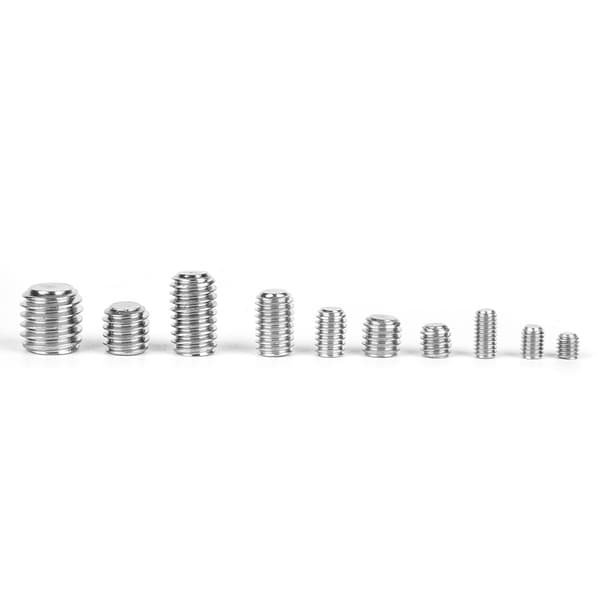 245 stk. Hodeless Set Skruer Sett Rustfritt Stål Hex Socket Konkav Ende Festemidler