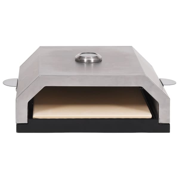 【BQ】vidaXL Pizzaovn med keramisk sten til gas-/kulgrill Multicolor multifärg