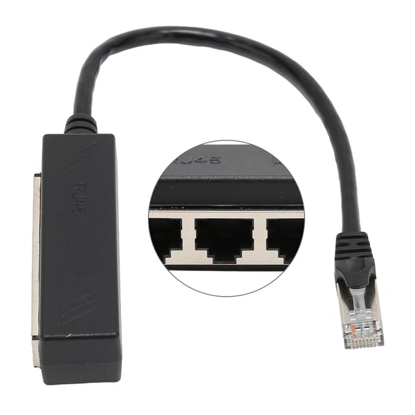 Ethernet splitterkabel - högkvalitativ RJ45 splitteradapter för bärbar dator