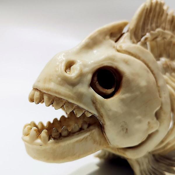 Halloween-koriste Fiskskelett Plastben med rörliga leder för spoklik scen Partyfavors Dekor