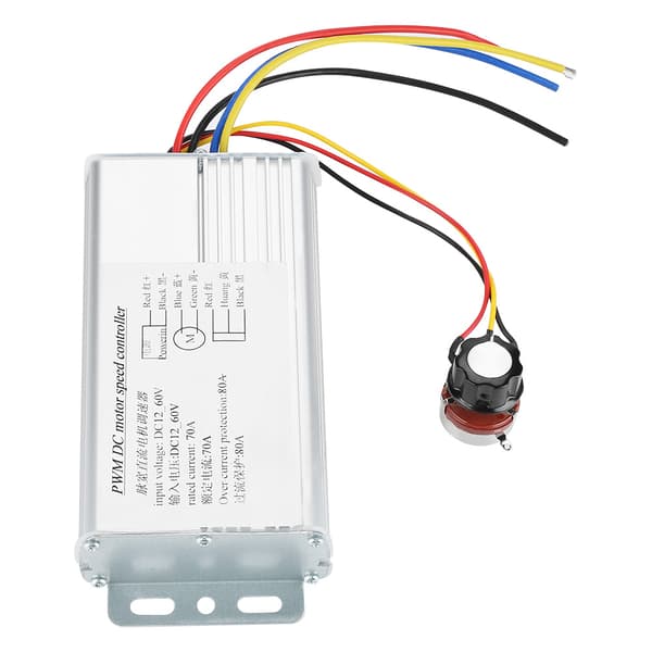 DC 12V-60V 70A PWM Motorhastighetskontroller Justerbar Drivkontrollregulator