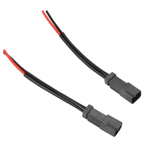 Par DT Hann Socket Ledningsnett Retrofit Koblinger Kabling Universell for Frontlykt Tåkelys 12V‑24V