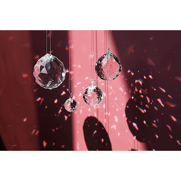 10kpl Crystal Rainbow Suncatcher lasipalloprisma riippuva kattokruunu 40mm