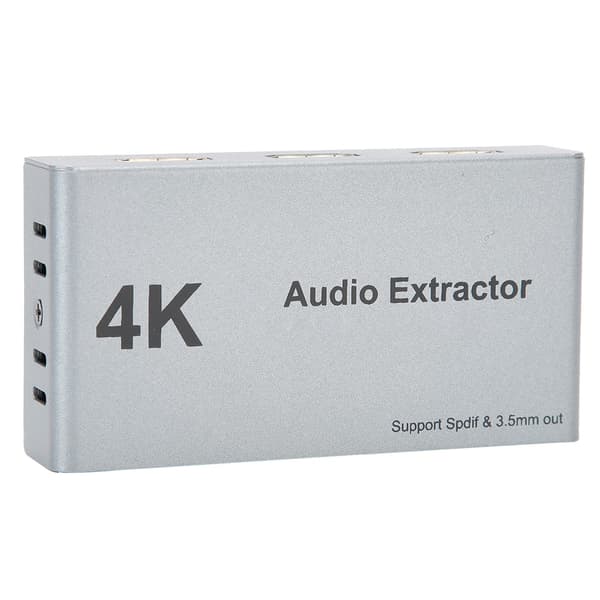 HDMI Audio Extractor Distributor 2 ind 1 ud 4k 30hz HDMI til HDMI optisk spdif 3.5mm