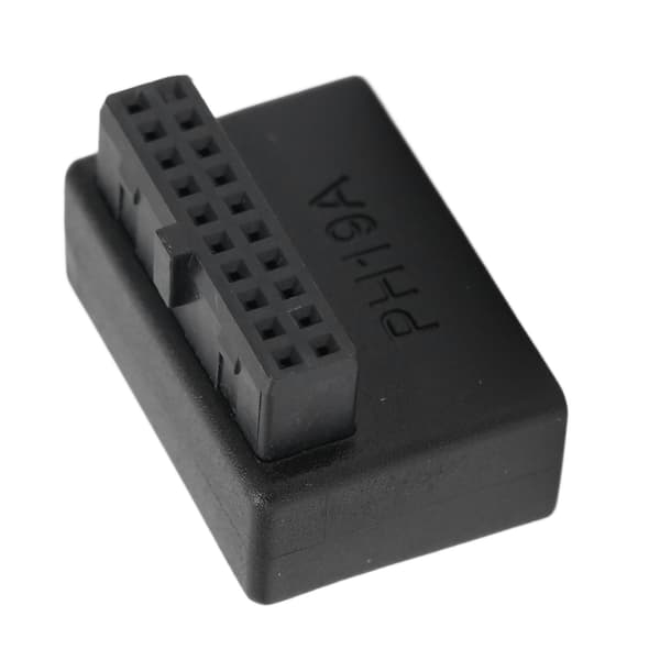 Etupaneelin USB-sovitin - 90° kyynärpää USB3.0 19Pin - 20Pin Header-sovitin PC-emolevyille