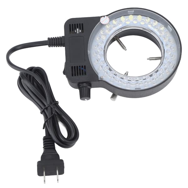 Justerbart LED-ringlys for mikroskoper, amerikansk plugg 100-240V