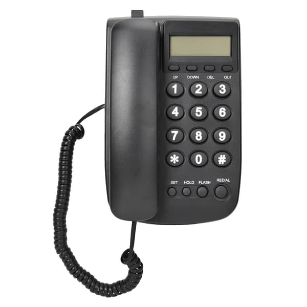 Kotipuhelinliitäntä ilman numeronäyttöä (musta)
