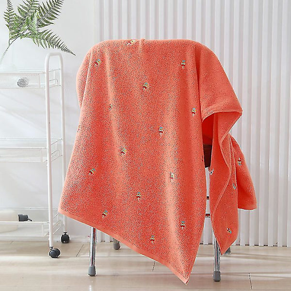 Badlakan Absorberande Snabbtorkande Badlakan Mjuk tvättlapp Badlakan Badrum Hem popsicle orange 70x140cm