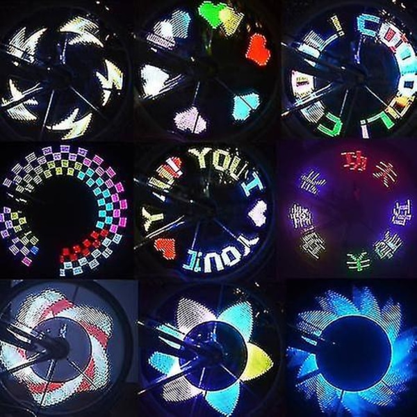 Hhcx Colorful Rainbow Led Wheel Signal Lights For Bikes Sykler