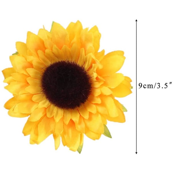 Solsikkehoveder 24stk kunstige solsikkehoveder Kunstige Gerber Daisy hoveder