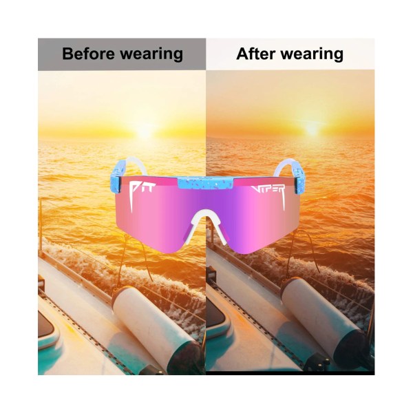 Sportssolbriller, polariserte solbriller for sykkelbaseballløping