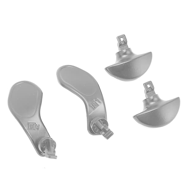 4st PS5 Edge Controller Metall Bakre Paddlar Professionell Ersättning Silverknappar