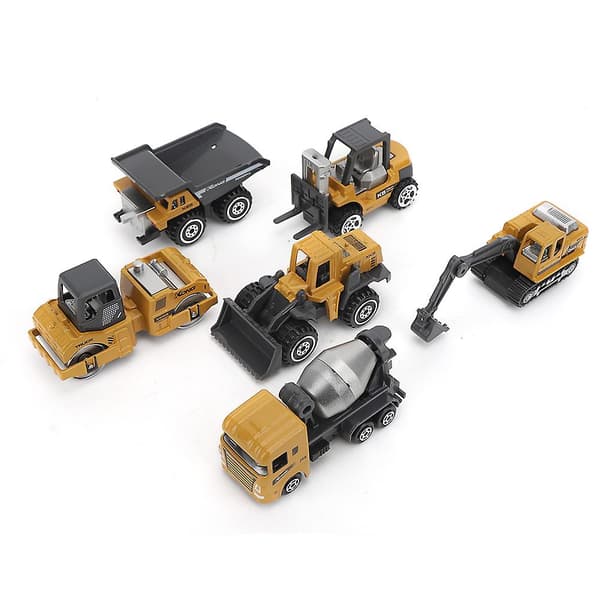 1/64 Mini Alloy Truck Engineering RC Car Leksaker Modellset för barn Present Heminredning klassisk stil