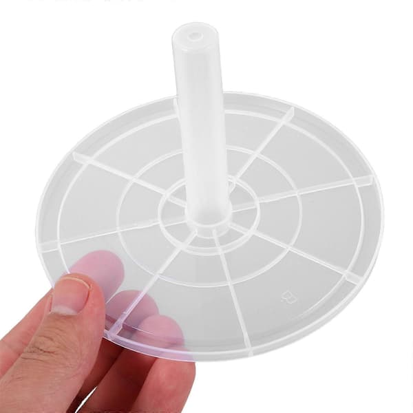【BQ】10 STK Tom CD-oppbevaringsbøtte - Plast DVD-søyleholder - CD-oppbevaringsstativ - Disk DVD-beholderorganisator