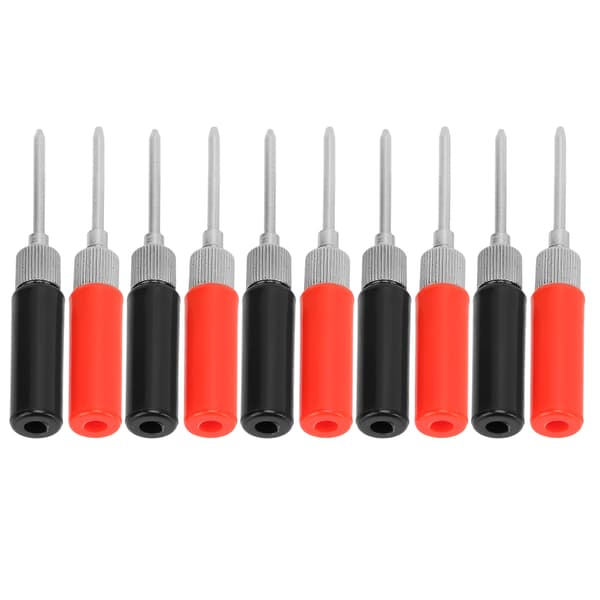 5 sæt testledningsprober Multimeter Loddefri nål 2 mm J.30014 30VAC‑60VDC 24A Rød Sort