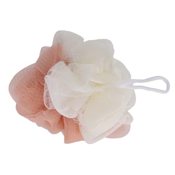 To-tonet delikat skummende net-loofah badebold