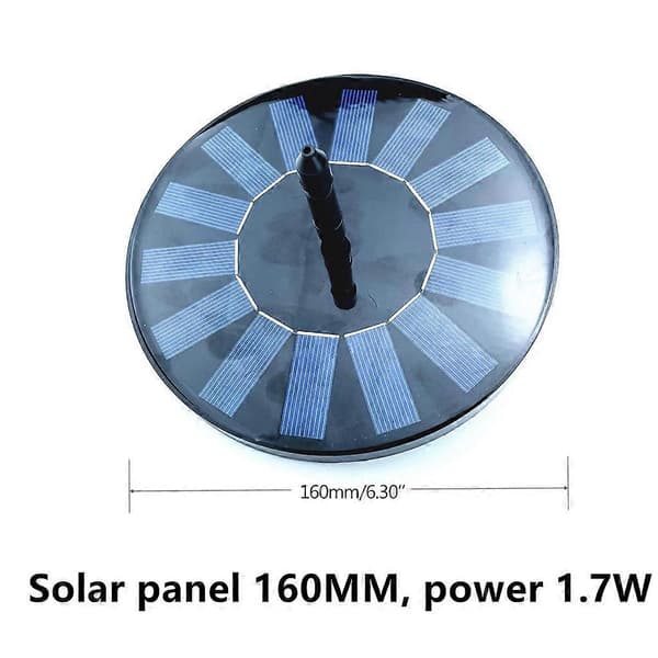 Utomhus solfontän för trädgårdsfontän solvattenfontän inomhus solvattenpump fontän pool vattenfall trädgård Monivärinen