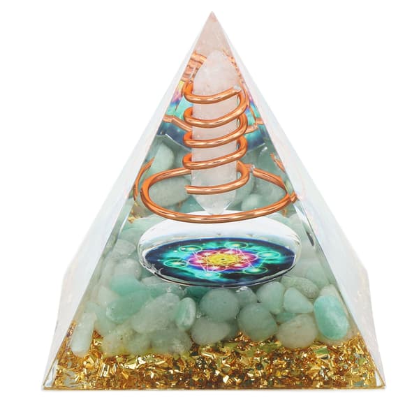 6 cm energigenerator orgonittpyramide for positiv energihelbredelse krystallpyramide meditasjon orgonittpyramider