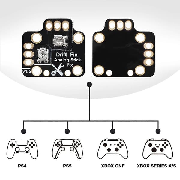 Til PS5/Xbox One-controller Analog stick Drift Fix Mod Nulstil tommelfingerstick Gold