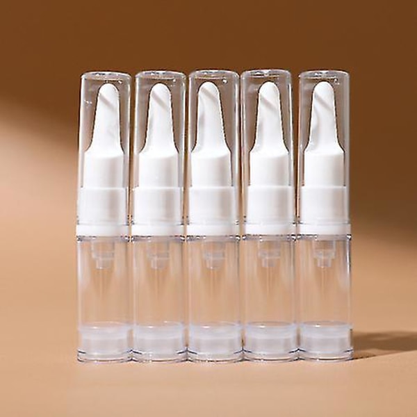 Flytande Foundation reseflaska 5 ml 10 ml 15 ml Mini Cosmetic Foundation Prov ompackningsverktyg Airless pumpflaska Bärbar long pump 5mlx5