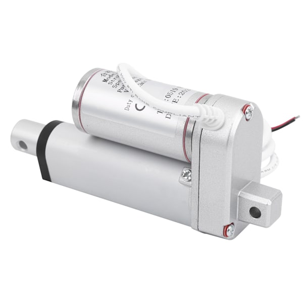 Elektrisk lineær aktuator motor for løfting: 100 kg last, 50 mm slaglengde, 12 mm/s hastighet, DC 36V