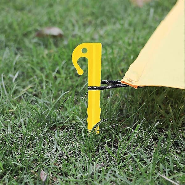 Plastteltplugger, kraftige, markfester, campingteltplugger, sett med 20