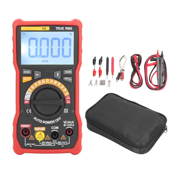 Digitalt multimeter 2000V høyspenningstester strømmåler NCV måleverktøy