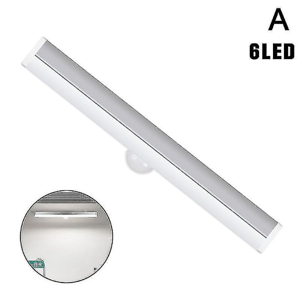 Sensor Lampe Garderobe Led Natlys Usb Genopladelig Led Strip Sensor Lys Skab Lys Hjemmebordslampe