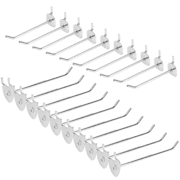 20 st väggkontrollkrokar Gör-det-själv-pegboard-krokar Peg Board-hängare Låskrokar