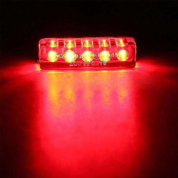12v Mini 5 Led universal matalan kulutuksen power moottoripyörän skootteri mönkijä pyörä punainen takapyrstön jarruvalolamppu #267655
