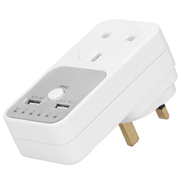 180V 260V USB Smart Digital Nedräkningstimer Dator Telefonladdare