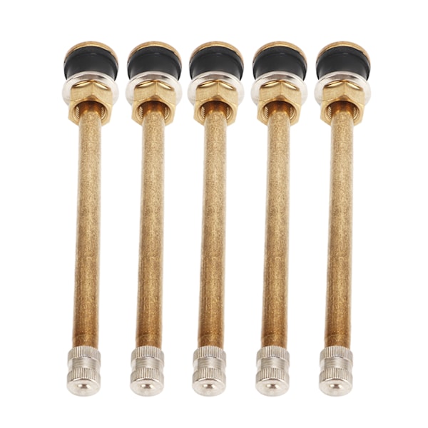 20-pakke 5-tommers TR574 Kobber Tubeløs Rett Ventilstammer for 0,625-tommers Ventilboring - Lastebilklemme Inkludert