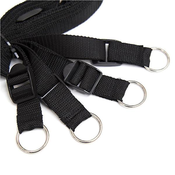 Nylon Manschett Wrap Gothic Armband Armband Spänne Knäppning