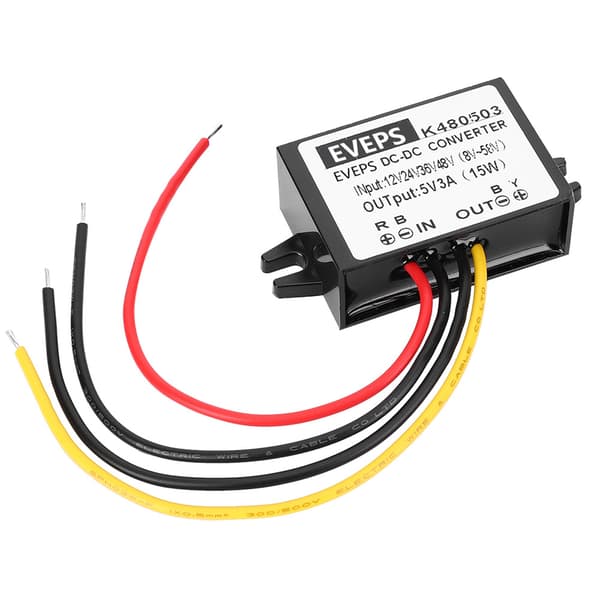 DC-DC 12V/24V/36V/48V til 5V 3A Buck Converter Step Down Strømforsyningsmodul