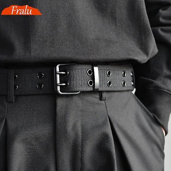 Mænd bælter Army Military Canvas Nylon Webbing Taktisk bælte Mode Casual Designer Unisex bælter Sportsrem af høj kvalitet Black
