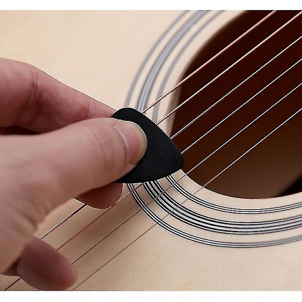 20st 0,71 mm gitarrval Abstrakt konst Färgglad gitarrplektrum för bas akustiska gitarrer Slumpmässig färg
