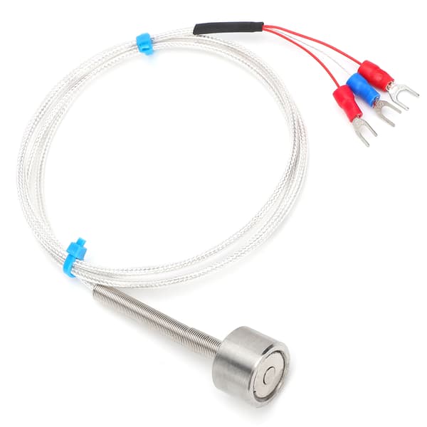 PT100 Magnetisk Temperatursensor Vanntett Adsorpsjon Termistor -60 til +150℃ (3 meter)